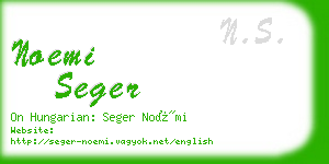 noemi seger business card